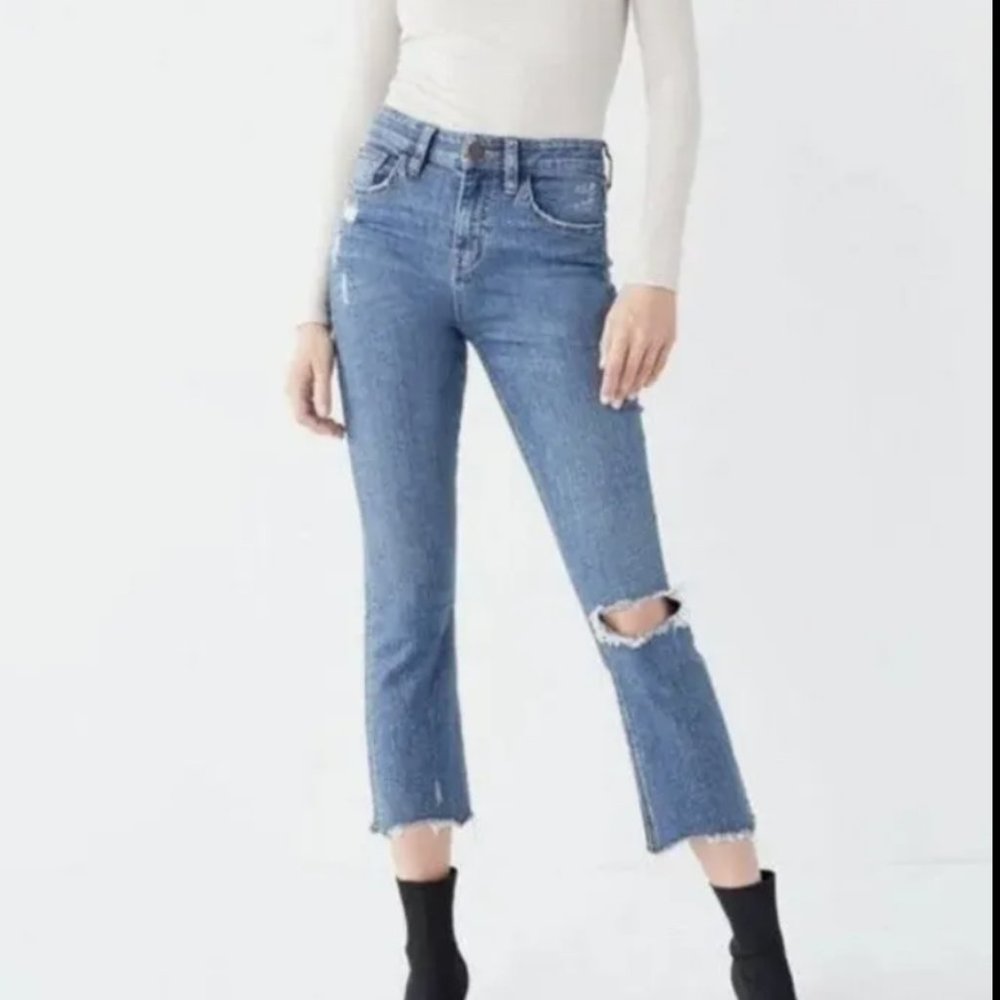 BDG kick flare high rise cropped jean Size 28